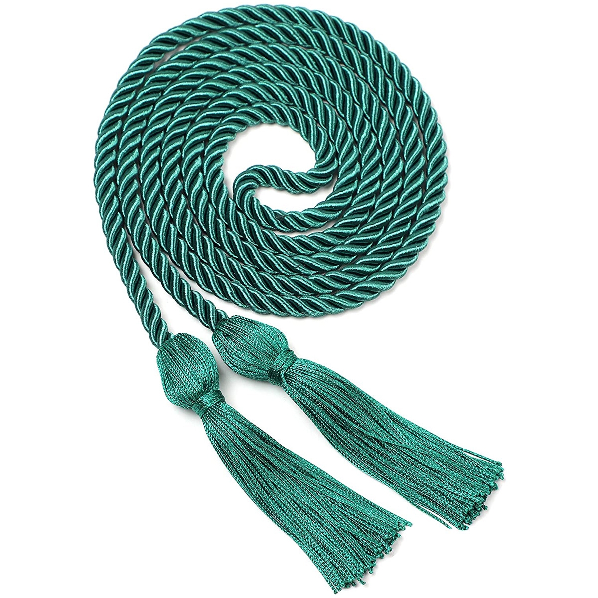Cords Tassels Cords Polyester Yarn Honor Cord for Graduation Students 63 Inchs Long (Green)
